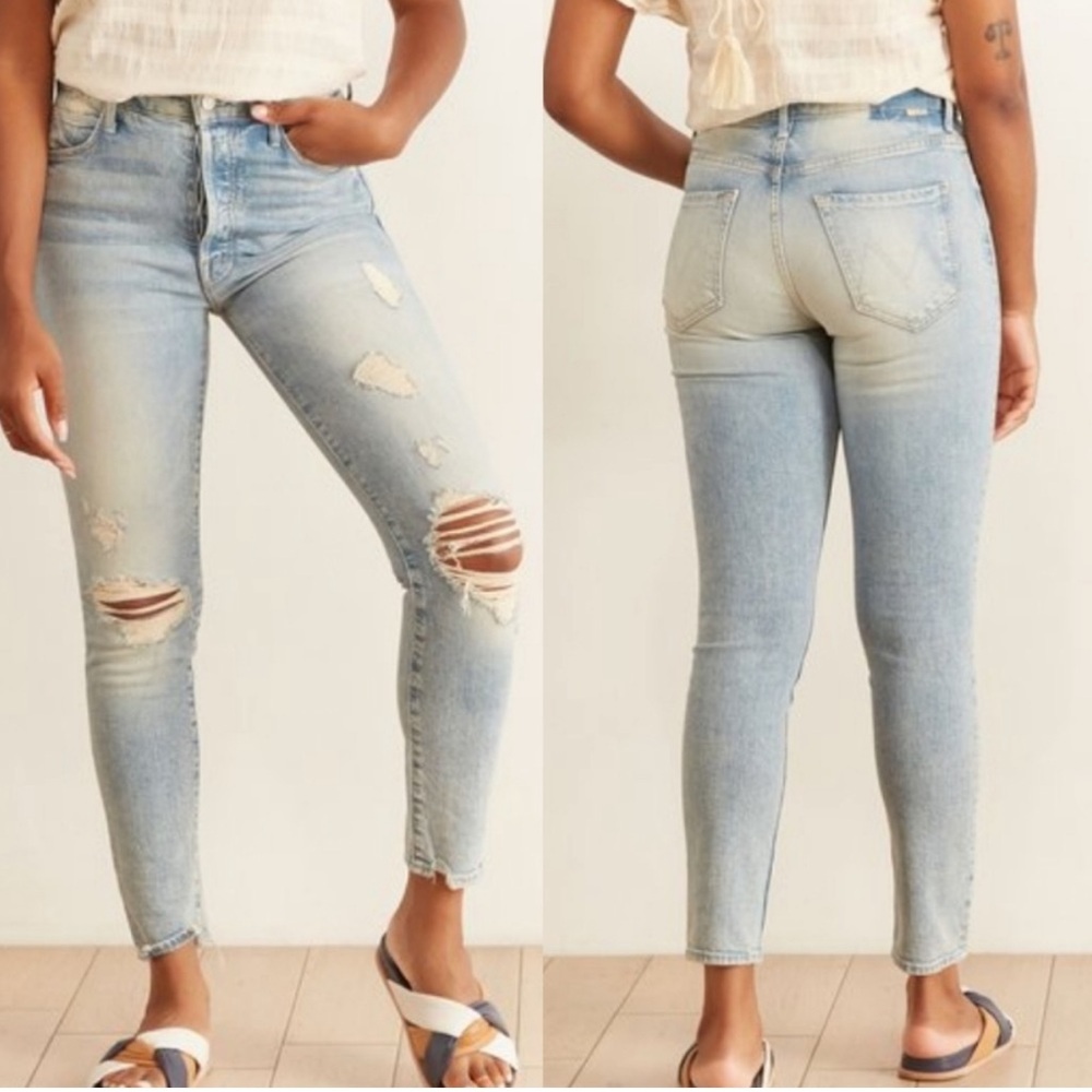 MOTHER size 32 worn 1x super stunner ankle jeans - Picture 6 of 9